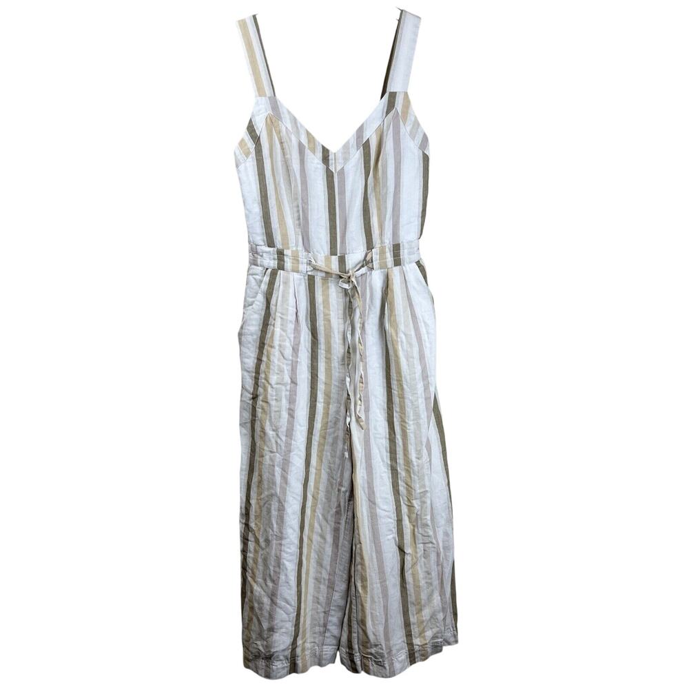Greylin Jumpsuit Women XS Striped Sleeveless Wide Leg Classic Spring Summer